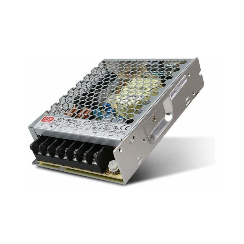 foto del prodotto mean well alimentatore meanwell 100w per strip led 12v trasformatore lrs 100 12