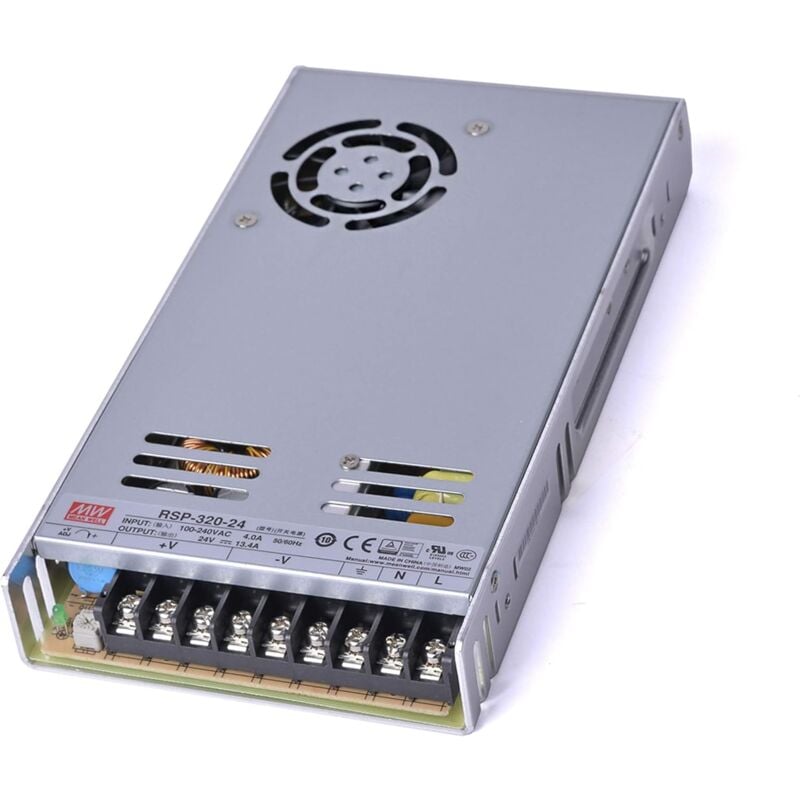 foto del prodotto mean well alimentatore switching 320w enclosed 24vdc 13.4a 3 uscite rsp 320 24 meanwell