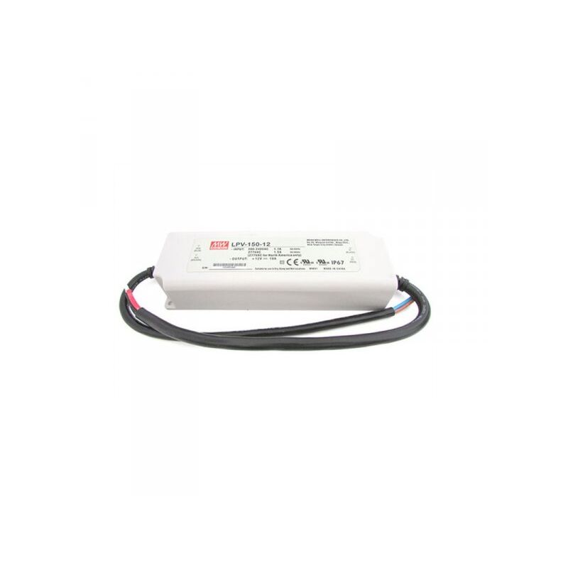 foto del prodotto mean well alimentatore trasformatore cv mw impermeabile ip67 12v 120w 10a lpv 150 12 input 220v e 110v input 220v e 110v