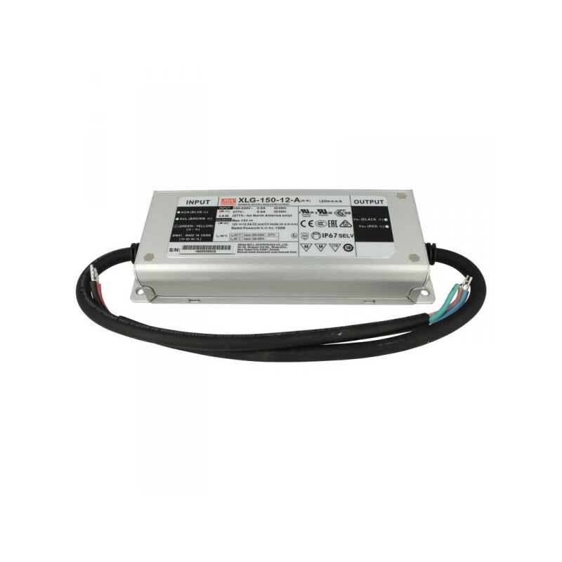foto del prodotto mean well alimentatore trasformatore mw impermeabile ip67 12v 150w 12,5a xlg 150 12 a