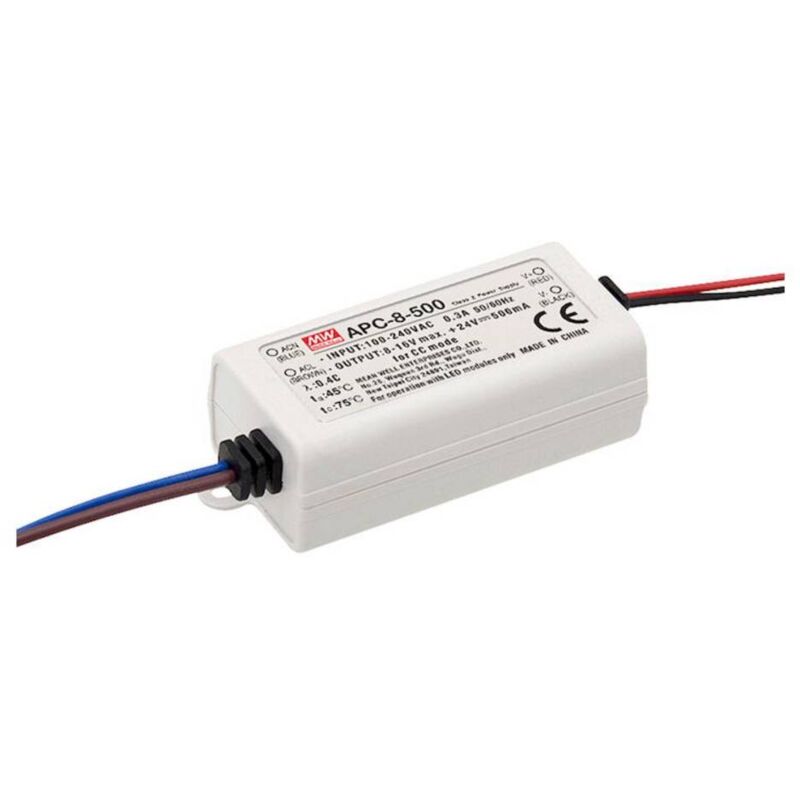 foto del prodotto mean well apc 8 350 driver per led corrente costante 8.05 w 350 ma 11 13 v non dimmerabile, protezione sovraccarico 1