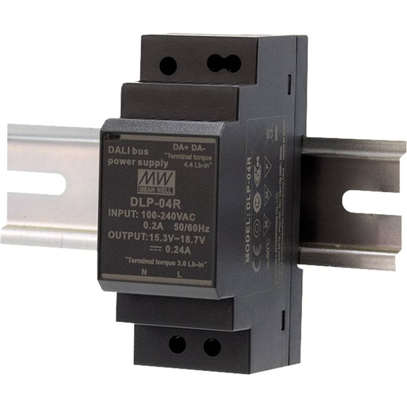 foto del prodotto mean well dlp 04r alimentatore switching 16 v dc 240 ma 3.84 w num. uscite 1 x contenuto 1 pz.