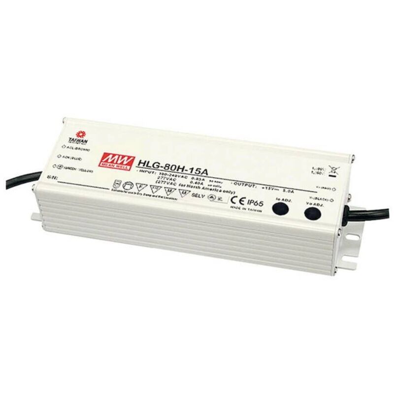 foto del prodotto mean well hlg 80h 24a driver per led, trasformatore per led tensione costante, corrente costante 81.6 w 3.4 a 24 v dc c