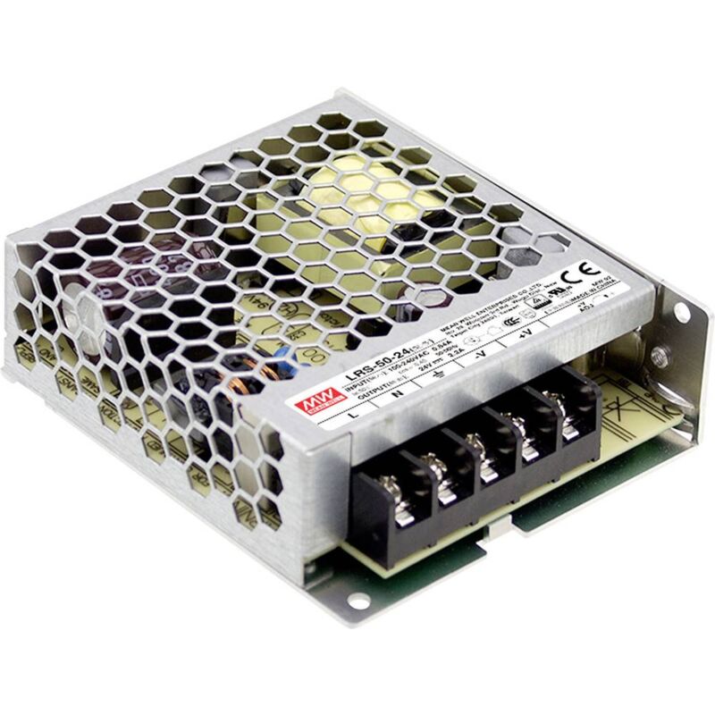 immagine 0 del prodotto mean well lrs 50 24 alimentatore a commutazione. 24 v dc 2.2 a 52.8 w