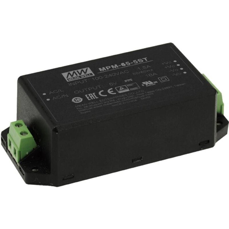 foto del prodotto mean well mpm 65 12st alimentatore a commutazione. 12 v dc 5.42 a 65 w