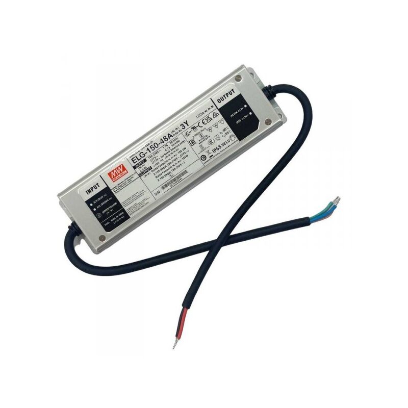 foto del prodotto mean well mw elg 150 48a 3y alimentatore ip67 150w 48v 3,13a input 220v e 110v