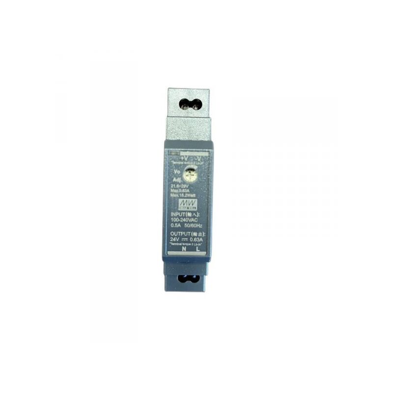 foto del prodotto mean well mw hdr 15 24 alimentatore guida din ultra slim 15w 24v 0,63a input 220v e 110v