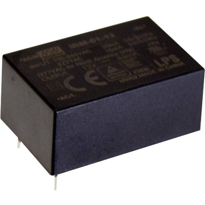 foto del prodotto mean well mw irm 01 12 alimentatore da circuito stampato ac dc 12 v dc 83 ma 1 w