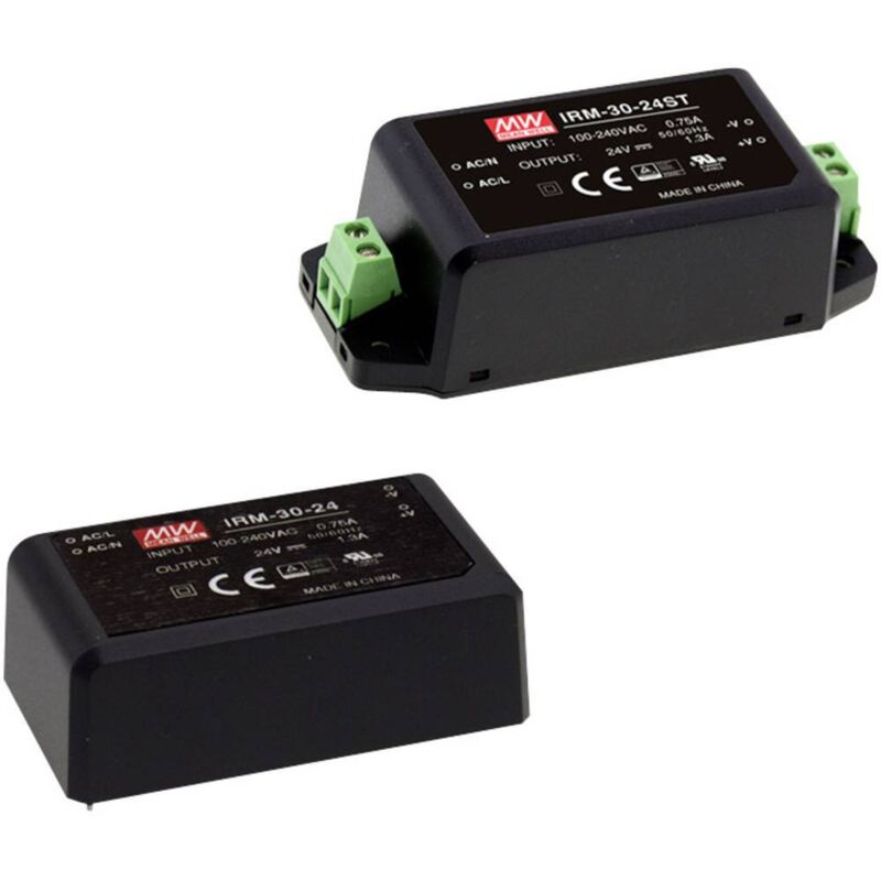 foto del prodotto mean well mw irm 30 12st alimentatore da circuito stampato ac dc 12 v 2500 ma 30 w