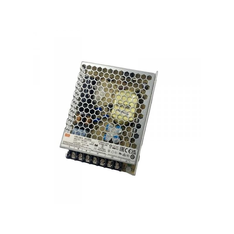 foto del prodotto mean well mw lrs 100 5 alimentatore trasformatore 90w 5v 18a ip20 input 220v e 110v