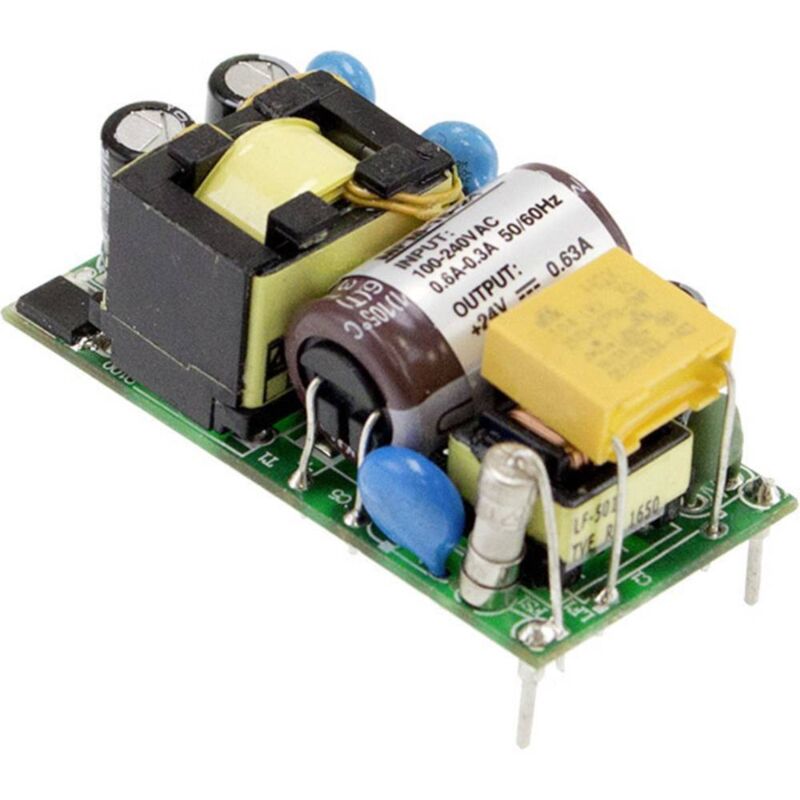 foto del prodotto mean well mw mfm 15 12 alimentatore a commutazione. 12 v dc 1.25 a 15 w