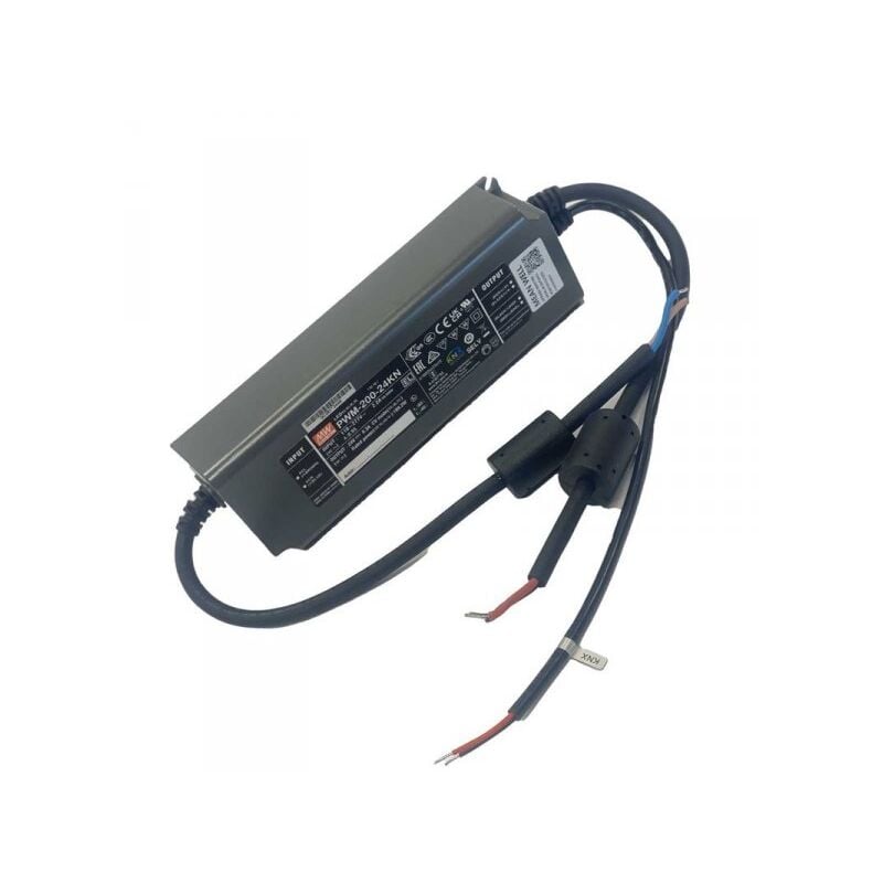 foto del prodotto mean well mw pwm 200 24kn alimentatore led dimmerabile knx 200w 24v 8,3a ip67 input 220v e 110v