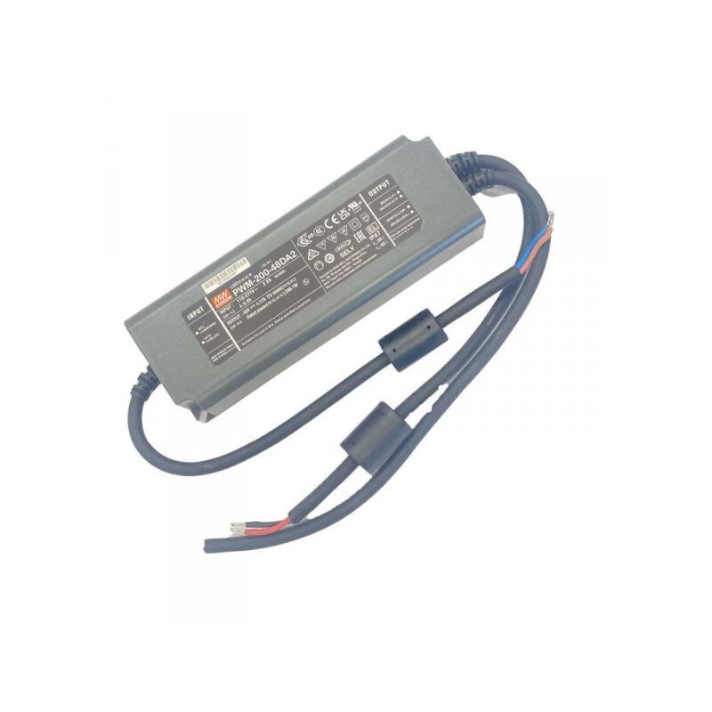 foto del prodotto mean well mw pwm 200 48da2 alimentatore led dimmerabile dali e dali 2 200w 48v 4,17a ip67 input 220v e 110v