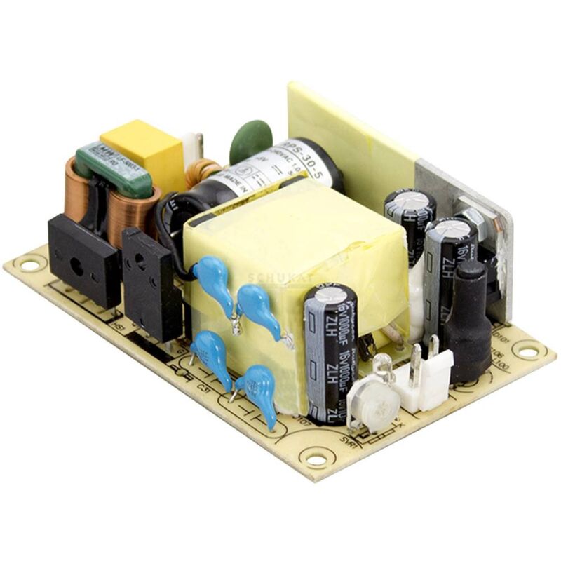 foto del prodotto mean well mw rps 30 12 alimentatore a commutazione. 12 v dc 2.5 a 30 w