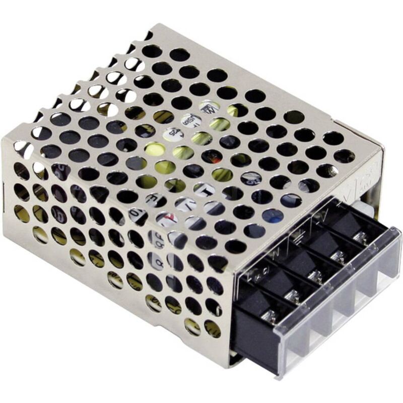 foto del prodotto mean well mw rs 15 24 alimentatore a commutazione. 24 v dc 0.625 a 15 w