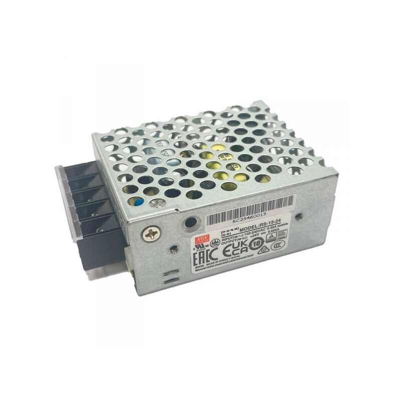 foto del prodotto mean well mw rs 15 24 alimentatore cv 15w 24v 0,625a ip20 input 220v e 110v