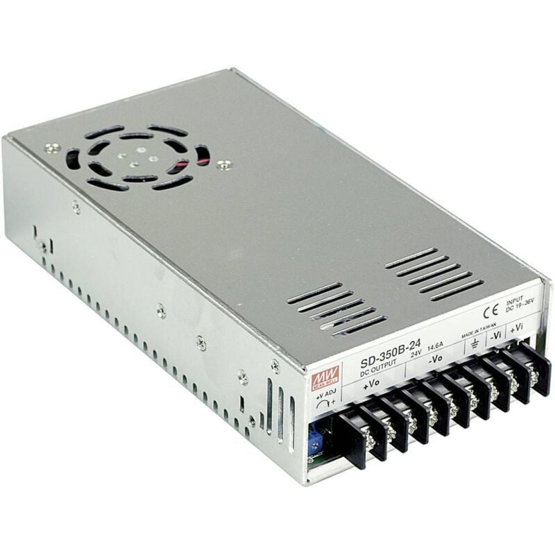 foto del prodotto mean well mw sd 350c 24 convertitore dc dc 350 w num. uscite 1 x contenuto 1 pz.