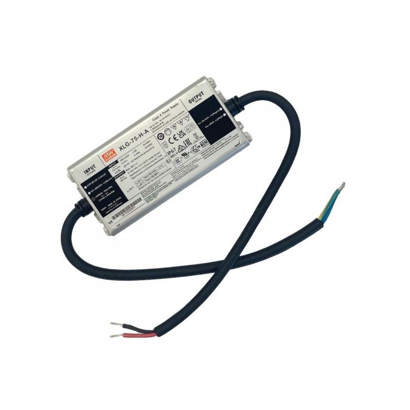 immagine 0 del prodotto mean well mw xlg 75 h a led driver corrente costante 1400ma 27 56v 75w ip67 input 220v e 110v