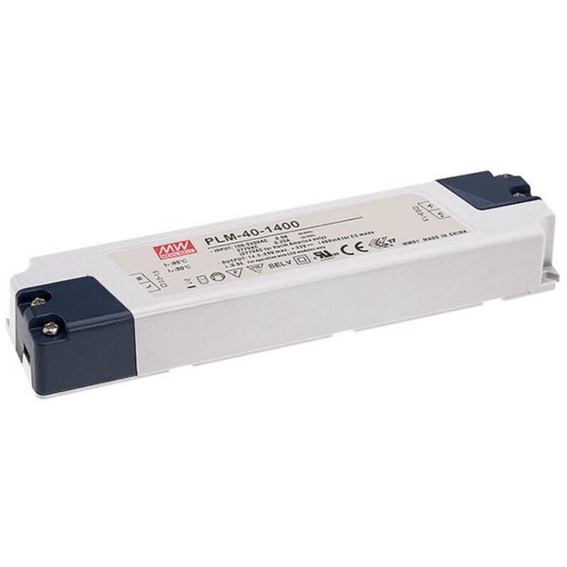 foto del prodotto mean well plm 25 500 driver per led corrente costante 25 w 0.5 a 30 50 v dc adatto per mobili, protezione sovraccaric