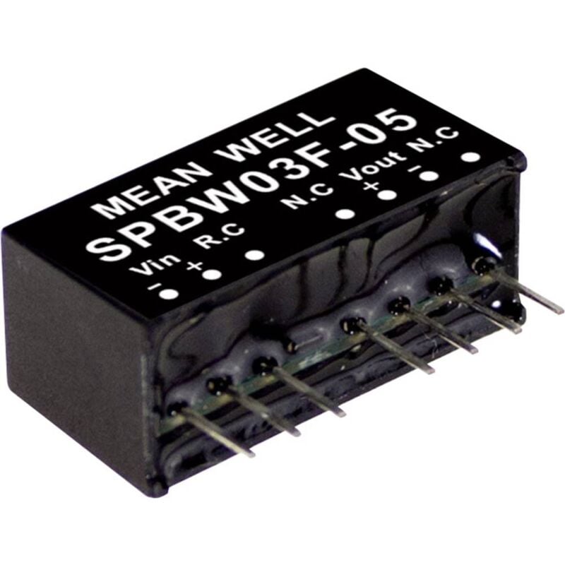 foto del prodotto mean well spbw03f 05 modulo convertitore dc dc 600 ma 3 w num. uscite 1 x contenuto 1 pz.