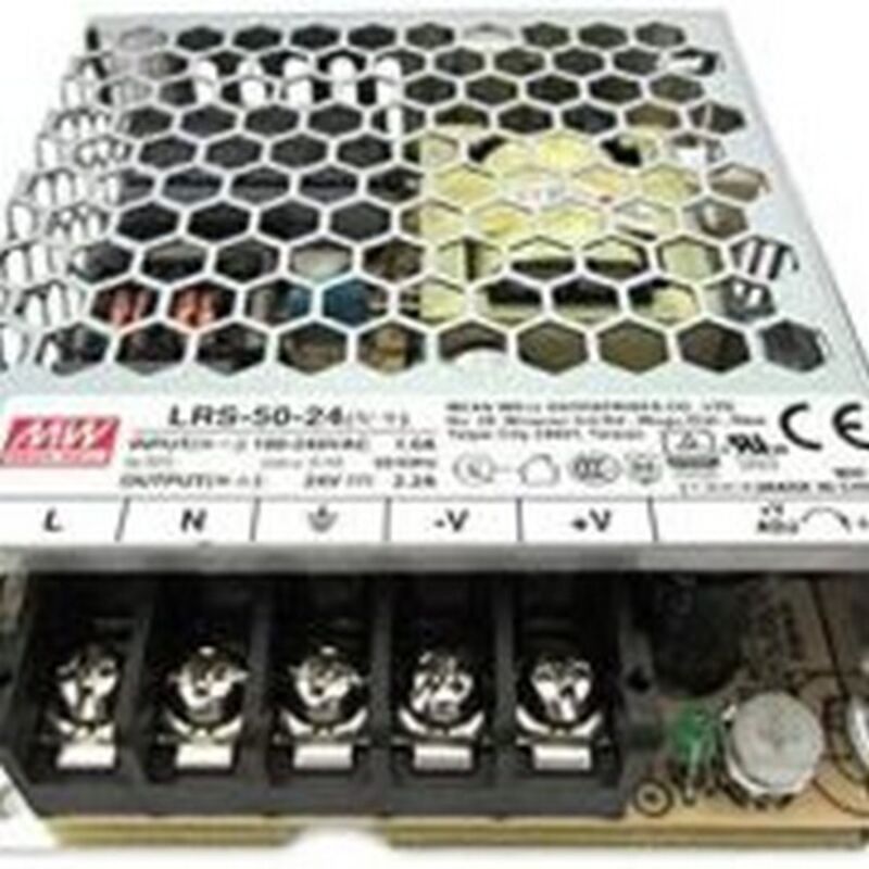 foto del prodotto meanwell alimentatore 50w 24v, lrs-50-24 a voltaggio costante ideale per strisce led