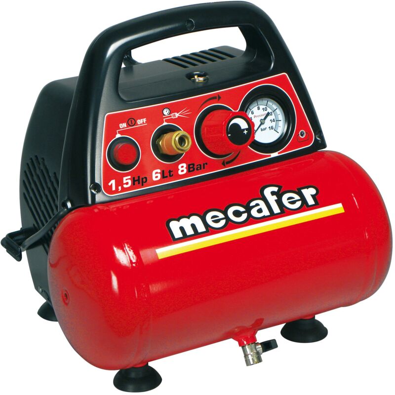 foto del prodotto mecafer compressore portatile 6 lt. 1,5 hp