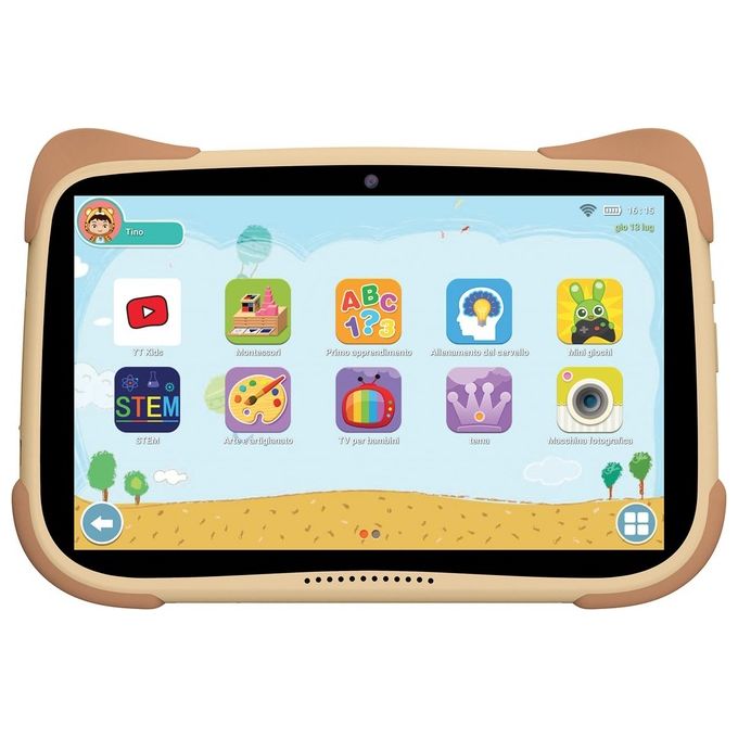foto del prodotto mediacom smartkid 3gb 32gb 8'' wifi resistente con stand e parental control
