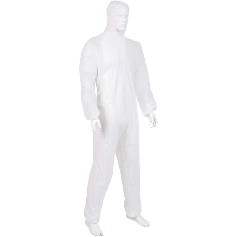 foto del prodotto medical care serve 1005176 overall di protezione monouso extragrot xxl taglia xxl bianco