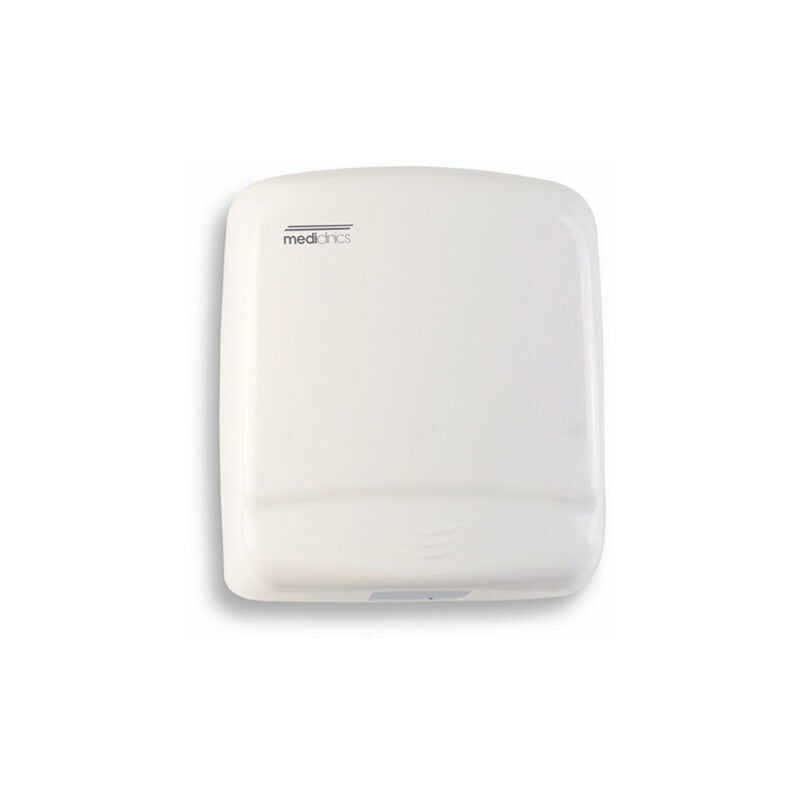 foto del prodotto mediclinics - asciugamani elettrico aria calda automatico in acciaio bianco optima m99a