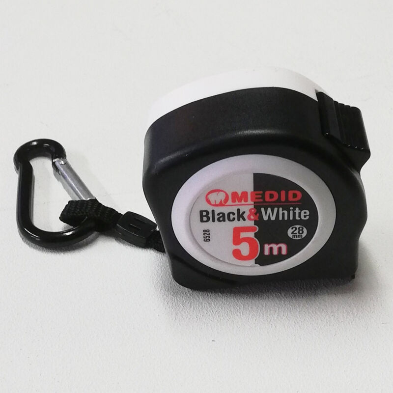 foto del prodotto medid 5mt flessometro tascabile black white