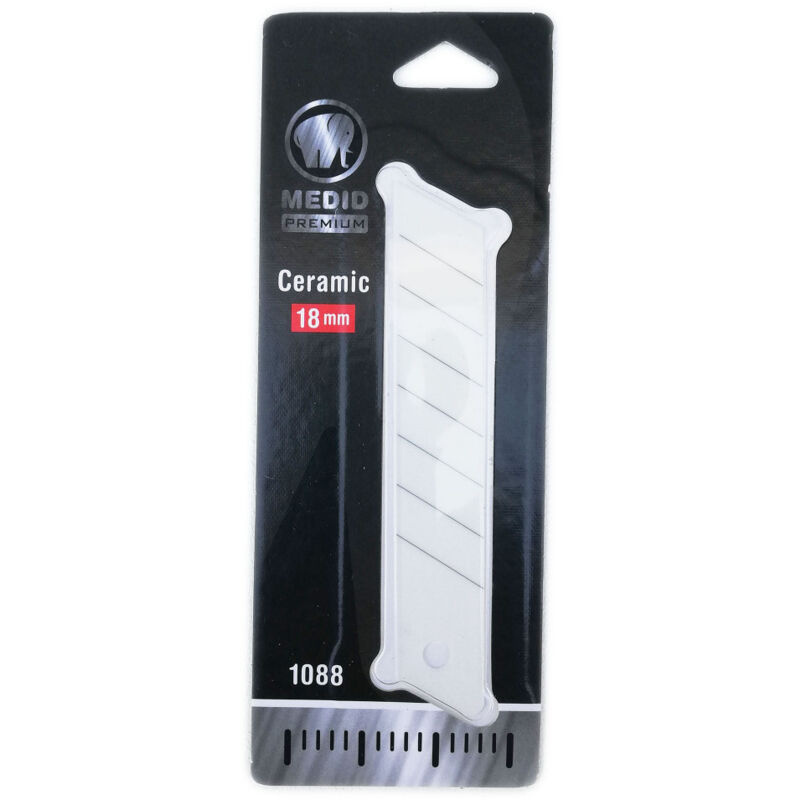 foto del prodotto medid lama di ricambio in ceramica bianca 18mm per cutter - blister da 1 unità