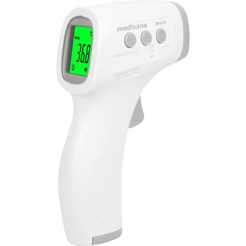 foto del prodotto medisana tm a79 termometro a infrarossi con allarme febbre, con illuminazione led