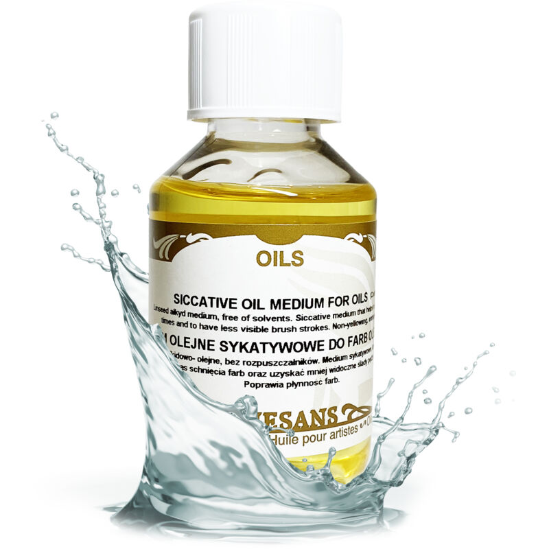 foto del prodotto medium oleoso sycative per colori ad olio migliora la fluidit renesans 100ml