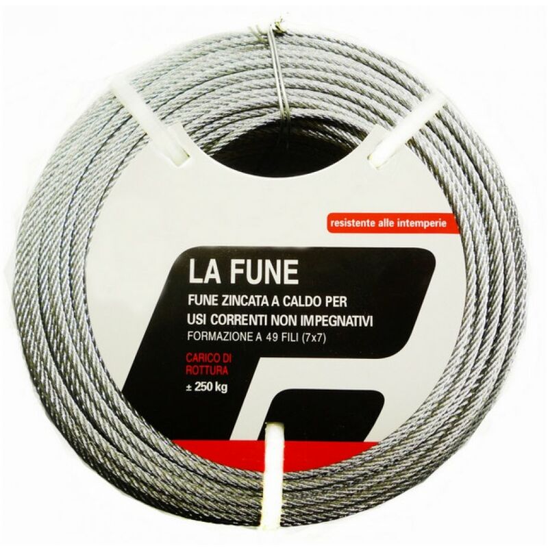 foto del prodotto meg fune per arganelli carico massimo 250 kg 2,4 mm x 100 metri