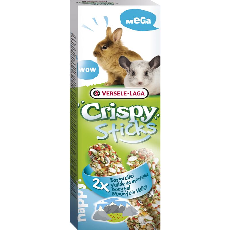 foto del prodotto mega bastoncini croccanti rabbits guinea pigs mountain valley , 2 pezzi 140g