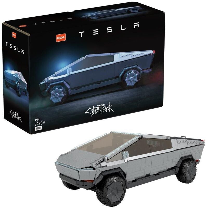 foto del prodotto mega construx tesla cybertruck veicolo da costruzione per adulti e bambini 14 multicolore
