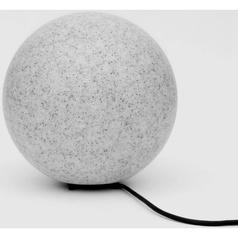 foto del prodotto mega light megalight d2523 shining stone 25 illuminazione decorativa per esterni e27 grigio e bianco, effetto pietra