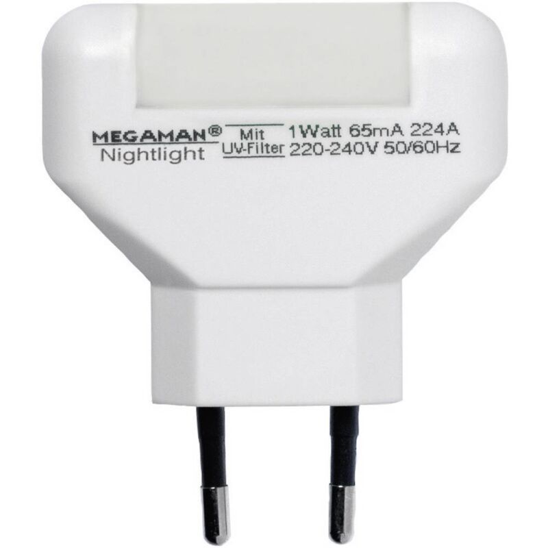 foto del prodotto megaman mm001 mm001 luce notturna led rettangolare led monocolore bianco caldo bianco