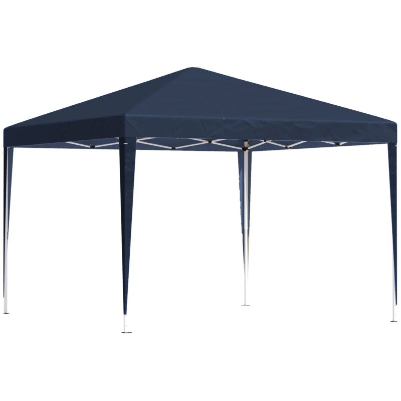 foto del prodotto megashopitalia gazebo pieghevole giardino 3x3mt automatico fisarmonica fiera stand mare mercato blu