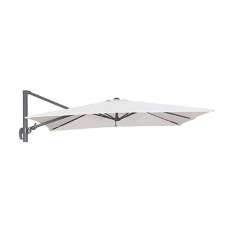 foto del prodotto megashopitalia - telo di ricambio per ombrellone decentrato 3x3 metri poliestere 250gr impermeabile con velcro (beige)