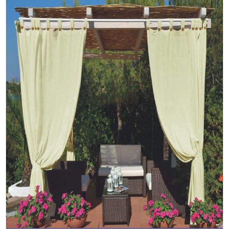 foto del prodotto megashopitalia tenda da sole per gazebo pergola veranda impermeabile anti muffa 150x280 cm panna
