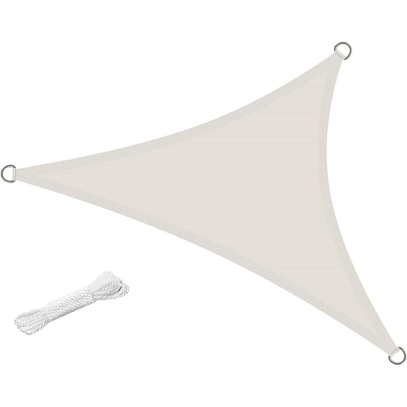 foto del prodotto megashopitalia vela ombreggiante impermeabile protezione anti raggi uv tenda telo tenda da sole a vela per esterno 3x3x3 mt, ecr 