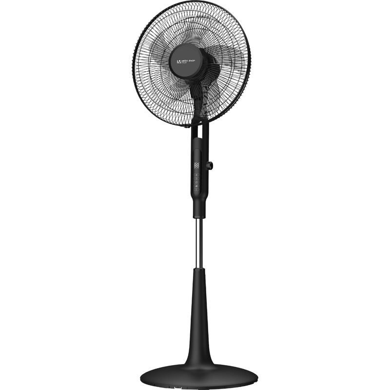 foto del prodotto megashopitalia ventilatore a piantana 65 watt con telecomando timer metallo abs 5 pale 10 velocit diametro 40 oscillazione inclinazione altezza