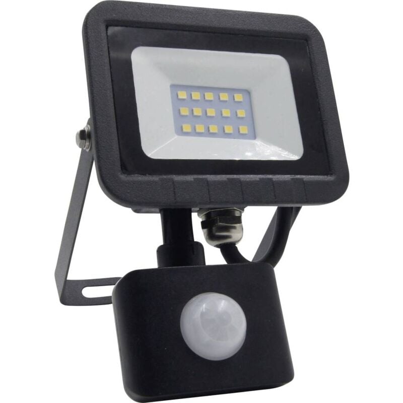 foto del prodotto megatron ispot mini mt69061 faretto led per esterno con rilevatore di movimento 10 w colore luce bianco neutro