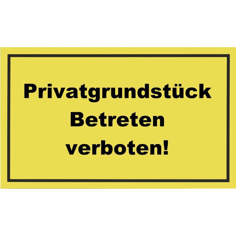 foto del prodotto meister, cartello segnaletica, informativo, segno di divieto, di avvertimento, di pericolo, commerciale, plastica, gelb, 300 x 200 mm