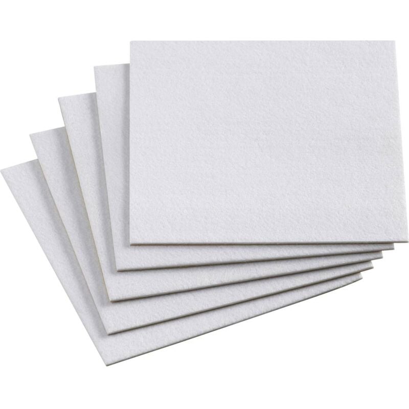 foto del prodotto meister metafranc wu0645546 feltro quadrato, autoadesivo bianco l x l 200 mm x 200 mm 1 kit