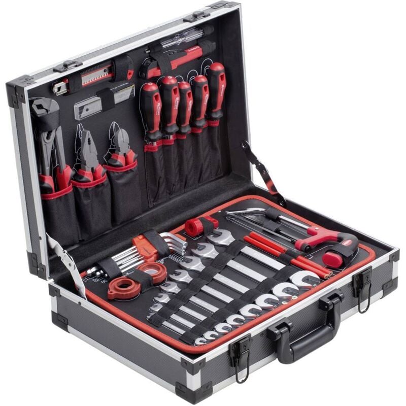 foto del prodotto meister werkzeuge wu8971460 universale valigetta porta utensili con contenuto 121 parti l x l x a 460 x 320 x 140 mm
