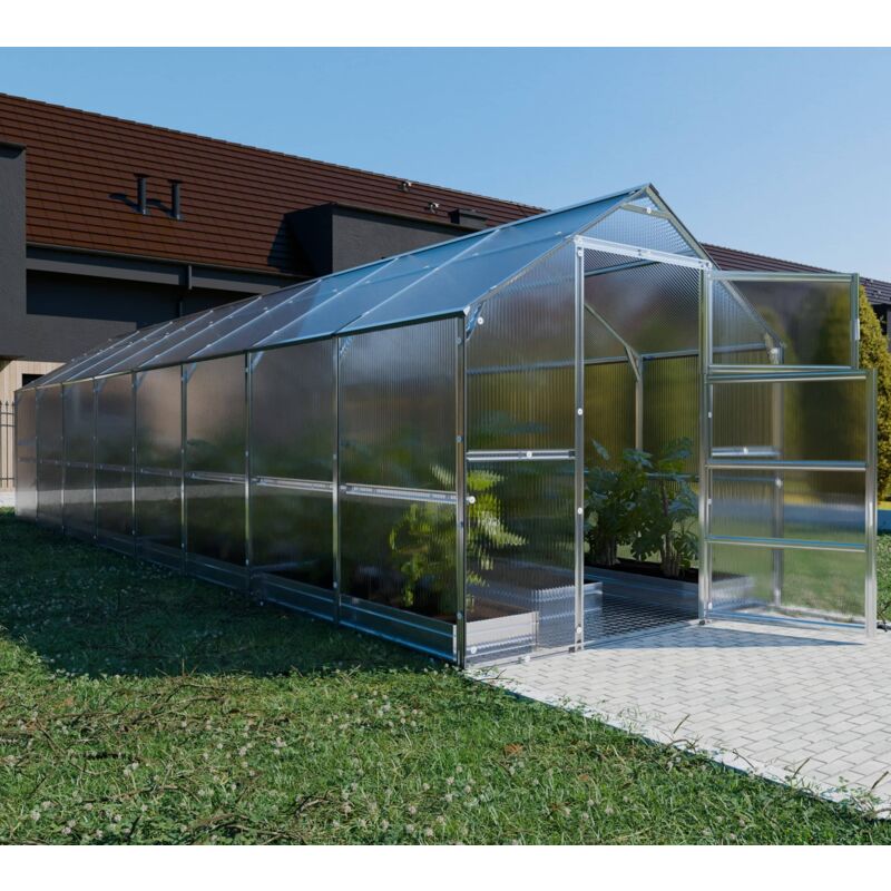 foto del prodotto meistro kodas serre da giardino robuste klasika bernard 2,35 x 8 m 18,8 m , 6 mm con rivestimento in policarbonato