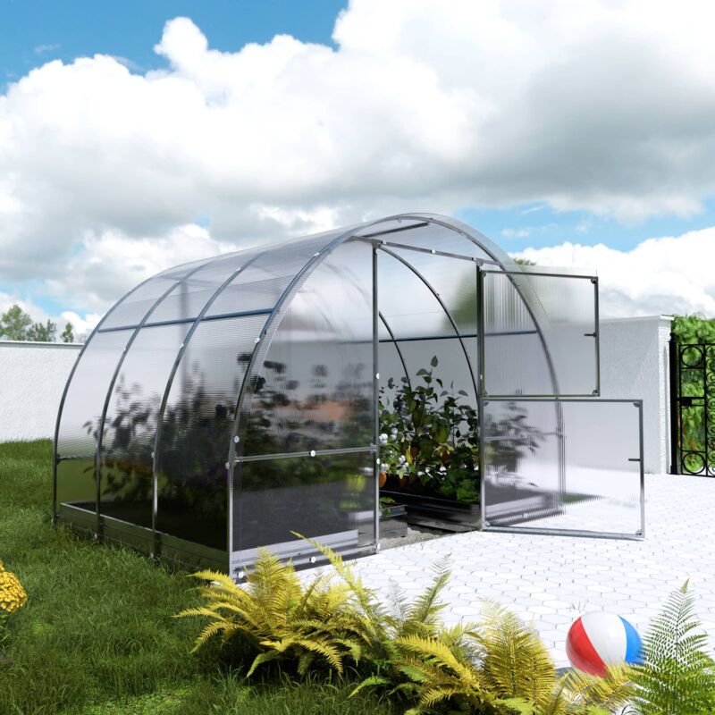 foto del prodotto meistro kodas serre da giardino robuste klasika easy 3 x 2 m 6 m , 6 mm con rivestimento in policarbonato