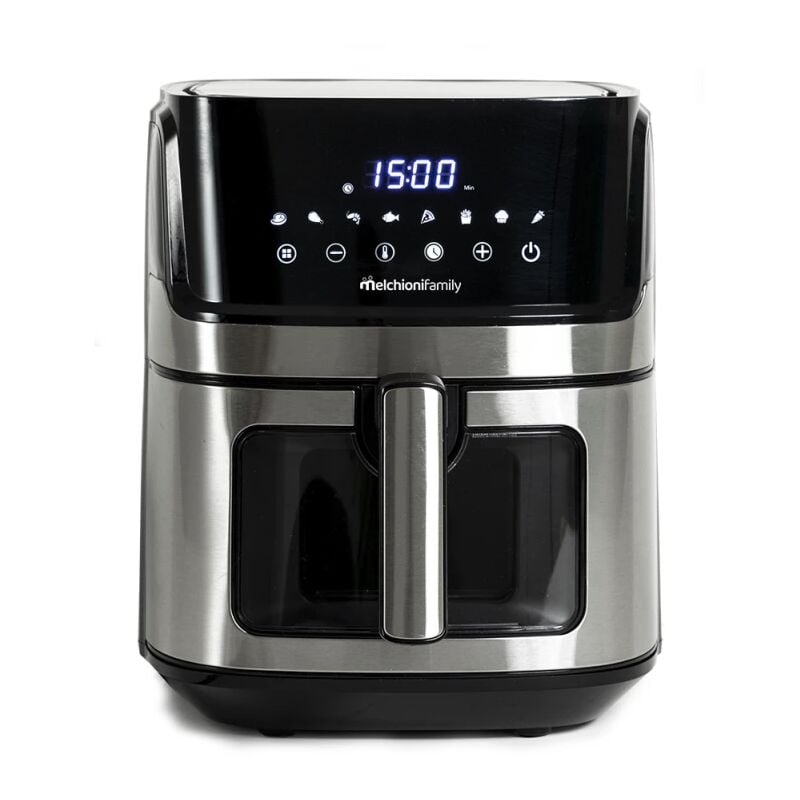 foto del prodotto melchioni 118340033 friggitrice singolo 6,5 l indipendente 1600 w nero, stainless steel